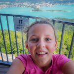 Anna, Ausblick Aussichtsturm Pyramindenkogel, Selfie, Wörthersee
