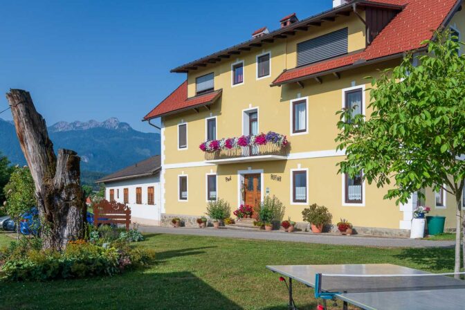 Der Rutarhof, der Familie Paul, in Rosegg