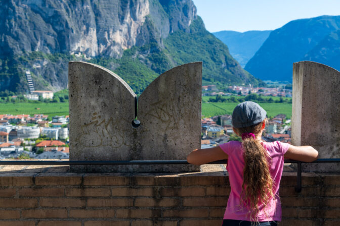 Auf dem Aussichtsturm „Toresela“