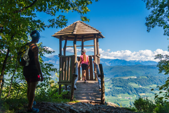 Wieder ein schöner Aussichtspunkt vom Belvedere di Fai.