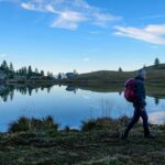 Spiegelung, Valparolasee, wandern