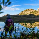 Setsas, Settsass, Spiegelung, Valparolasee, wandern