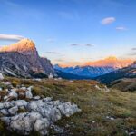 5 Türme, 5 torri, Abendrot, Antelao, Cinque Torri, Fünf Türme, Sonnenuntergang, Sorapis, Sorapiss, Sorapiss Gruppe, Sorapisstock, Tofana di Rozes