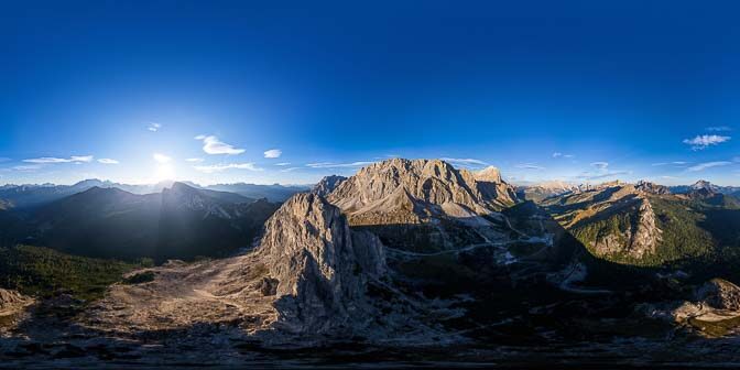 360° an der Westflanke des Hexensteins (lad. Sas de Stria)