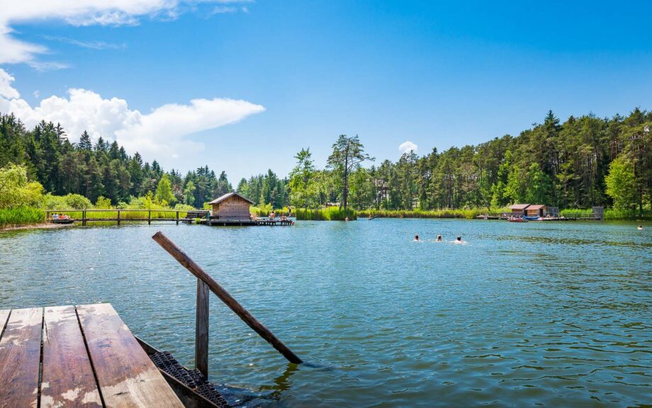 Steg am Völser Weiher