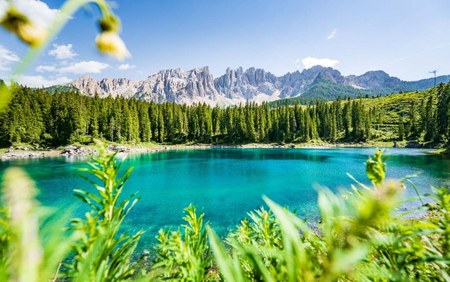 Bergsee, Karersee, Latemar, See, Wasser, lago, lake, türkis