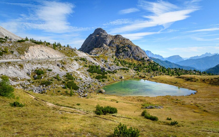 Hexenstein, Passo di Valparola, Valparolapass, Valparolasee