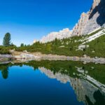 Bergsee, Lagazuoi See, Lech de Lagaciò, Spiegelung