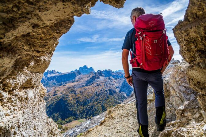 Blick auf die Ampezzaner Dolomiten