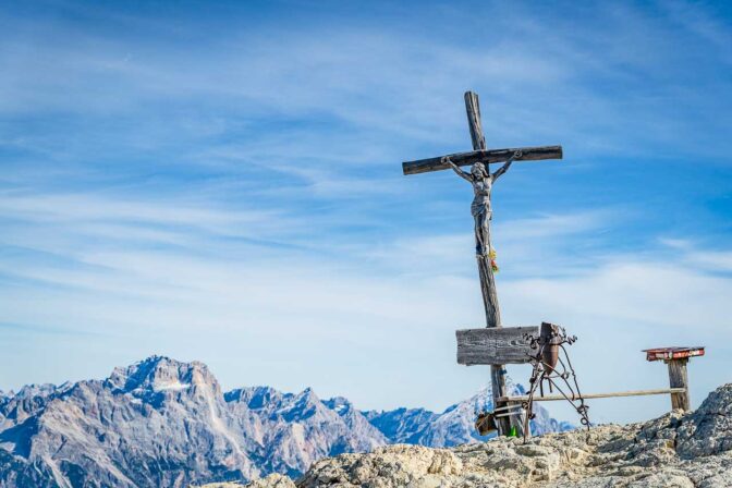 Gipfelkreuz auf dem Kleinen Lagazuoi