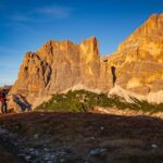 Enrosadira, Pize Fanes, wandern