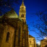 Bolzano, Bozen, Dom, Gotteshaus, Hauptkirche, Kathedrale, Landeshauptstadt Südtirol, Münster, Nachtaufnahme, cathedral, cattedrale, dome, duomo, minster