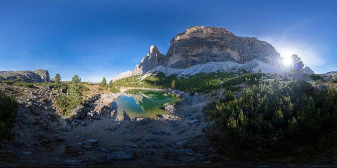 Der Bergsee Lech de Lagaciò