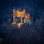 Hochschwangau, Nachtaufnahme, Schloss Hochschwangau