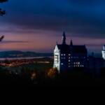 Hochschwangau, Nachtaufnahme, Schloss Neuschwanstein