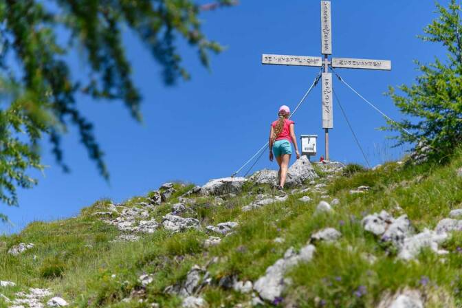 Das Gipfelkreuz der Ferlacher Spitze
