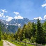 Dolgi Hrbet, Grintovec, Koroška Rinka, Kranjska Rinka, Ravenska kočna, Slowenien, St. Jakob Kirche, Steiner Alpen