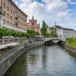 Drei Brücken, Fluss, Fluß, Laibach, Ljubljana, Ljubljanica, Slowenien, rio, river