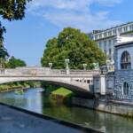 Drachenbrücke, Fluss, Fluß, Laibach, Ljubljana, Ljubljanica, rio, river