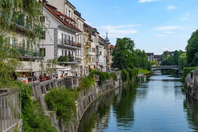 Die Ljubljanic, der Fluss mit den sieben Namen (Trbuhovica, Obrh, Stržen, Rak, Pivka, Unica, Ljubljanica)
