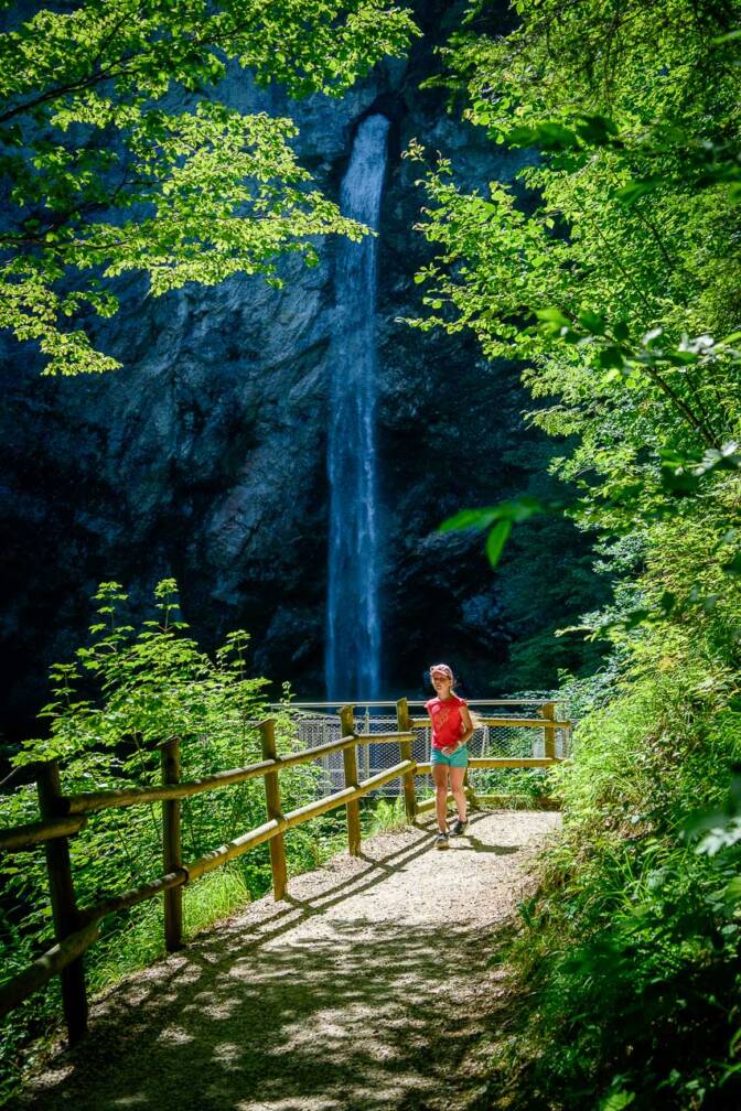 Die Aussichtsplattform am Wildensteiner Wasserfall