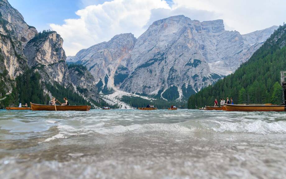 Lago di Braies, Pragser Wildsee, Ruderboot