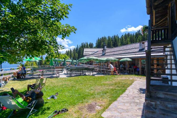 Die Terrasse der Hornalm