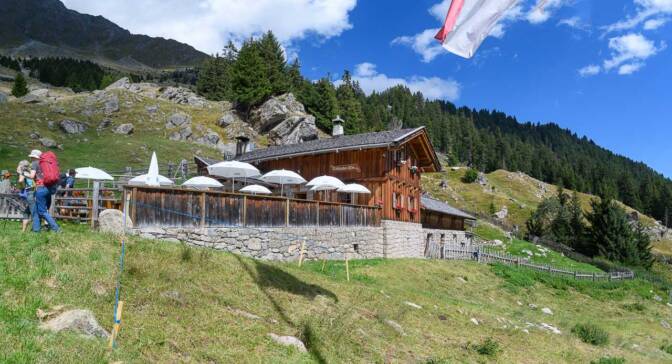 Die Hütte der Tablander Alm