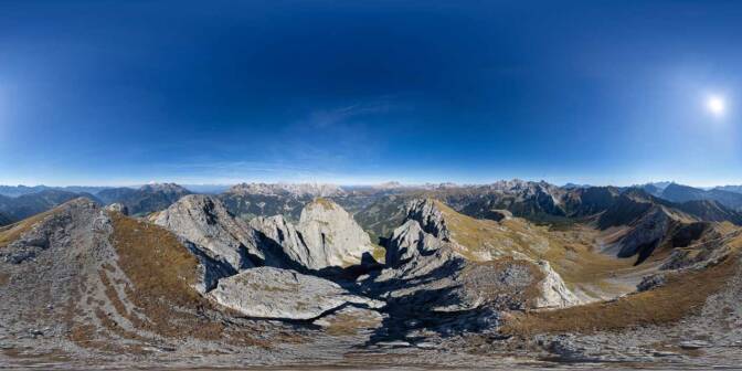 360° über der Punta Vallaccia