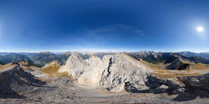360° über der Punta Vallaccia